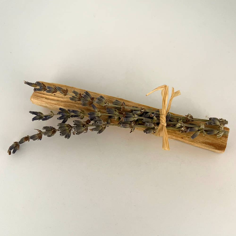 Palo Santo Stick with Lavender 4"