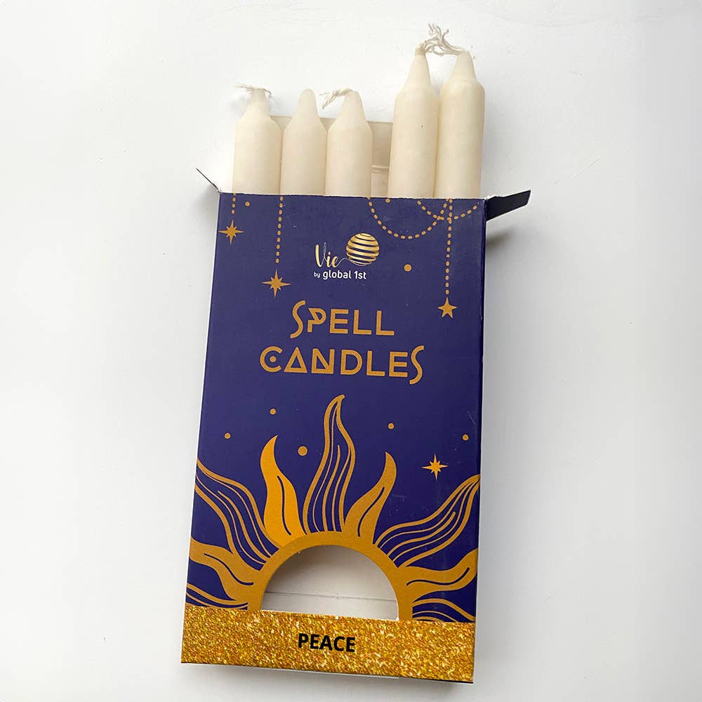 Spell Candles, Handmade & Unscented, Pack of 5