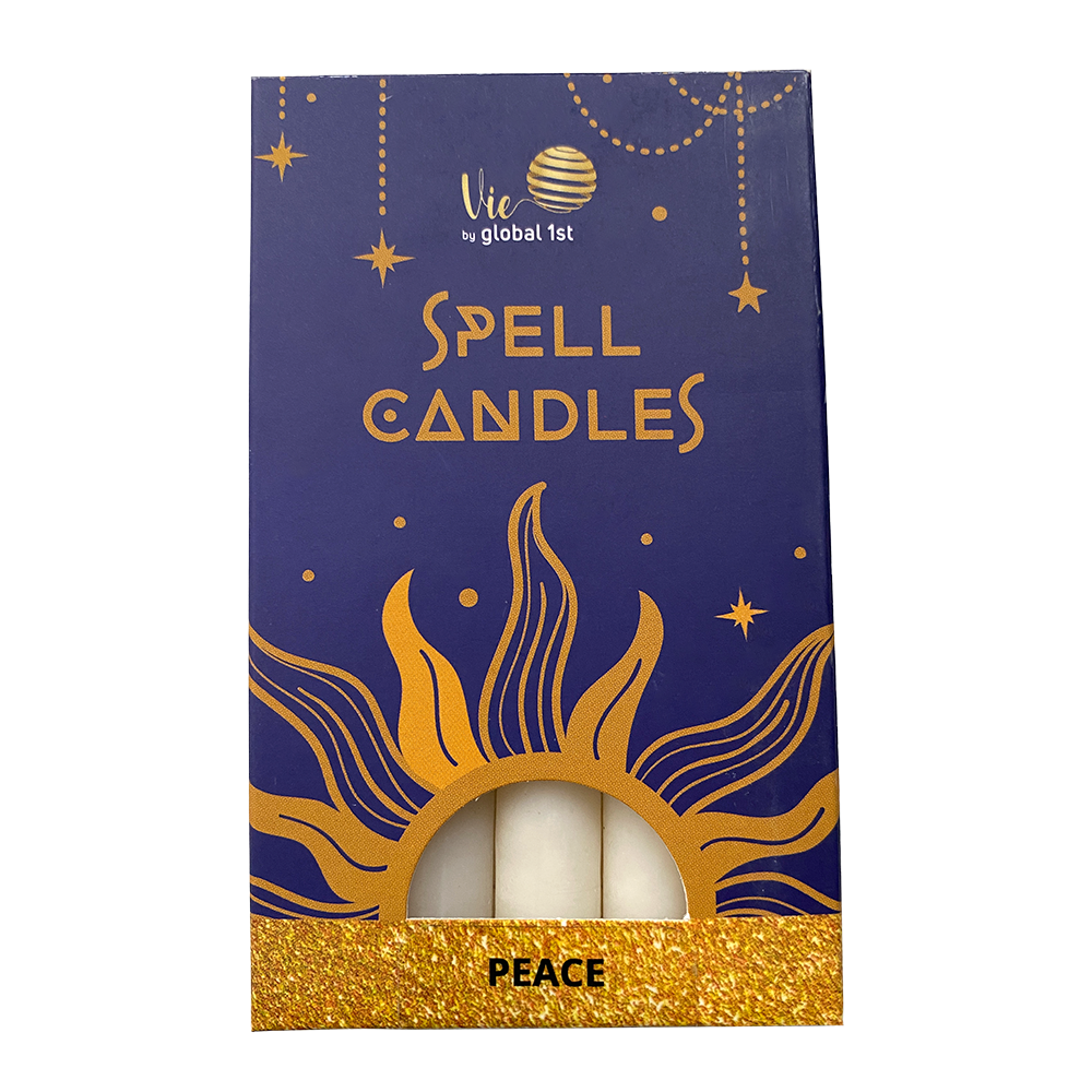 Spell Candles, Handmade & Unscented, Pack of 5