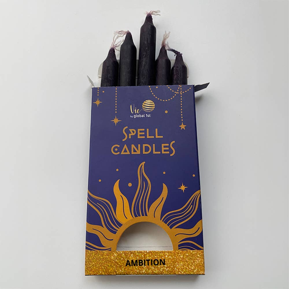 Spell Candles, Handmade & Unscented, Pack of 5